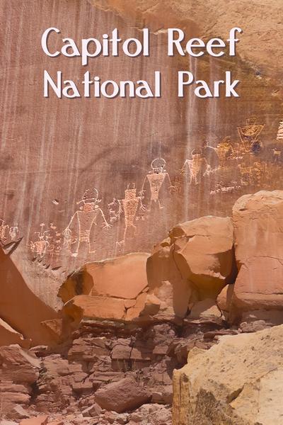 Capitol Reef Petroglyphs Postcard Front