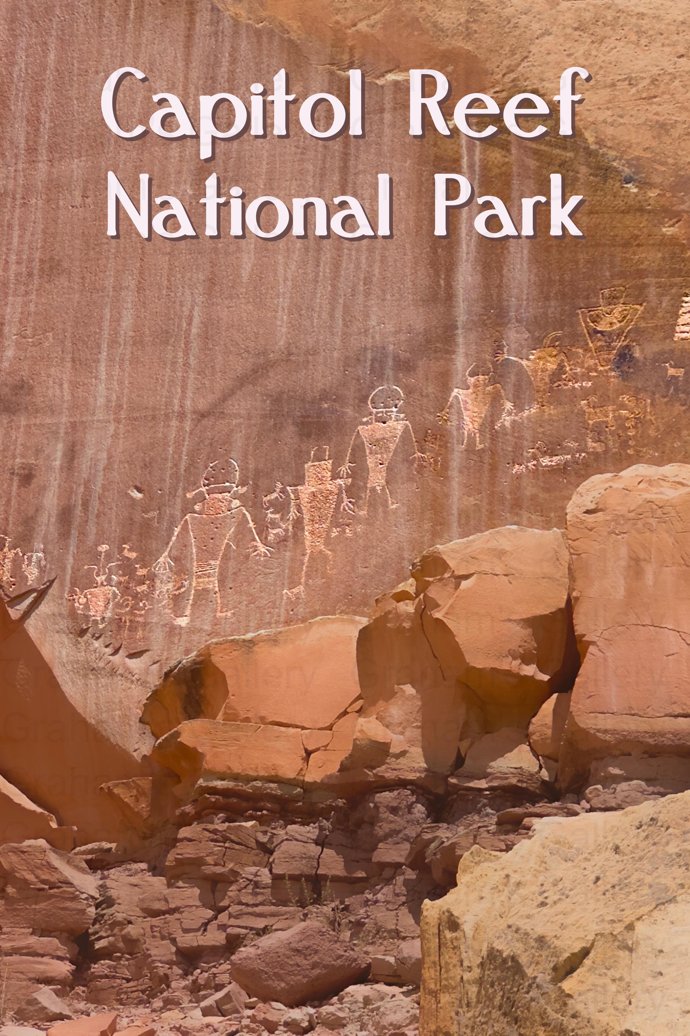 Capitol Reef Petroglyphs Front
