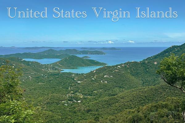 Hilltop View - Virgin Islands National Park Postcard Front