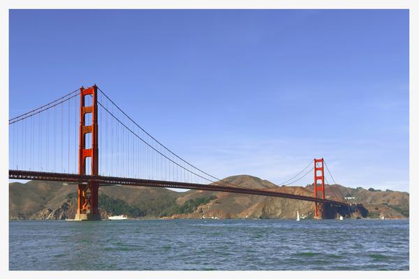 Golden Gate Bridge – SF, California  Postcard Front