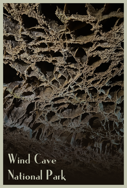 Wind Cave Boxwork Postcard