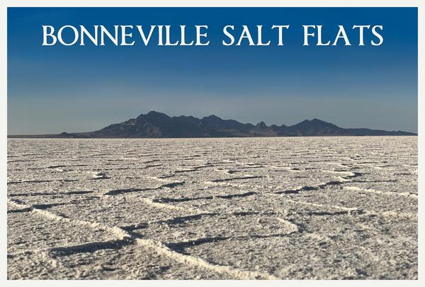 Bonneville Salt Flats – Utah Postcard Front