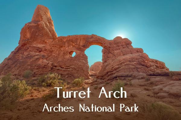 Turret Arch – Arches National Park Postcard Front