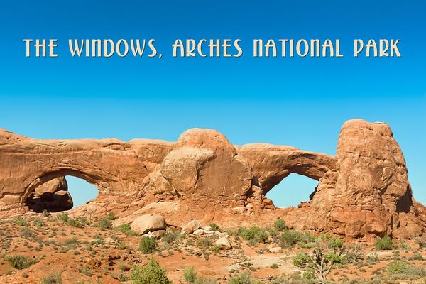 Arches Park – The Windows Postcard Front